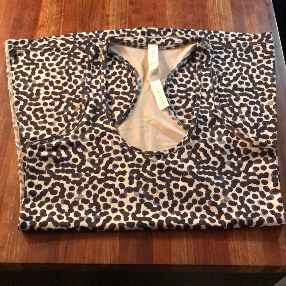Lululemon Cool Racerback, dot print, size 6